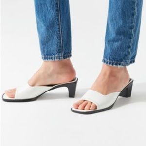 Urban Outfitters Chrissy Square Toe Heels